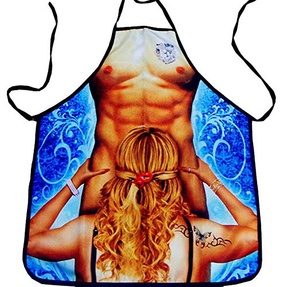 Dash Fun - Funny Gifts Weird Gifts for Men - Novelty Cool Funny Design BBQ Funny Kitchen Apron for Women Men Unisex Heaven Season