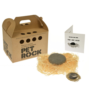 Rockinthebox Pet Rock with Walking Leash (Kraft)