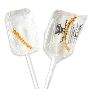 Hotlix Tequila Flavored Sugar Free Lollipop with Worm