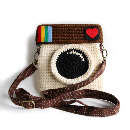 Crochet Instagram Purse - Love IG (Original Color)