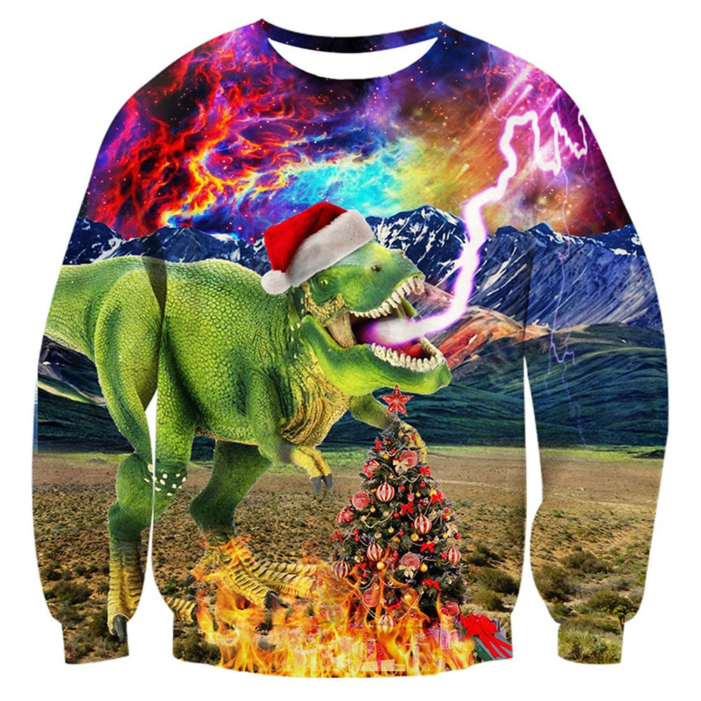 Laser Shooting Dinosaur Sweater