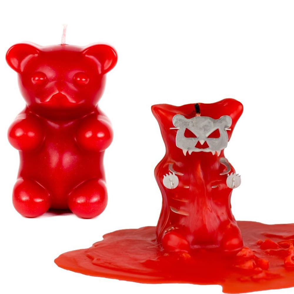 Gummy Bear Skeleton Candle