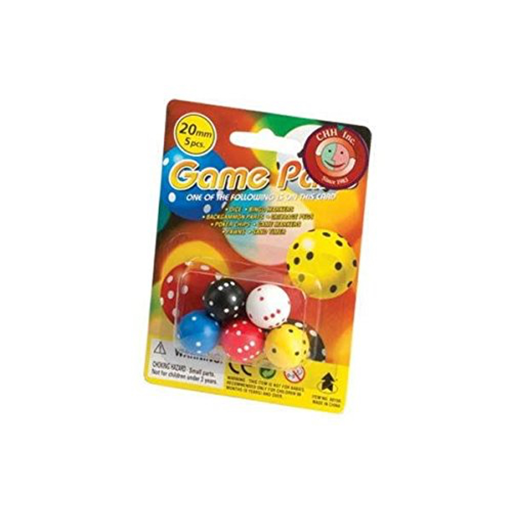 Round Dice in Blister Pack